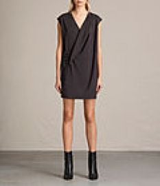 Womens Aures Dress  ANTHRACITE GREY at All Saints